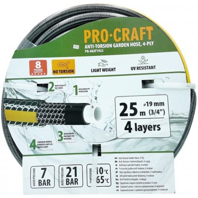 Procraft 4-vrstvá černo-žlutá 3/4" 25m PR-4KAT1925 – Hledejceny.cz