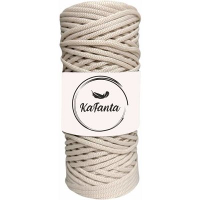 Polyesterová příze plochá 3mm/100m natural – Zboží Dáma