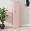 Koupelnový nábytek zahrada-XL Uzamykatelná skříň růžová 35 x 46 x 180 cm ocel