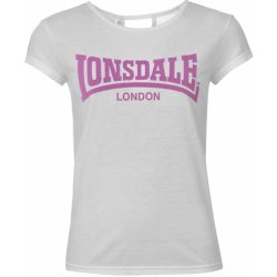 Lonsdale 2 Stripe Logo Crew T Shirt Ladies