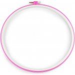 Prima-obchod Vyšívací kruh plastovýbarva 2 Ø26,4 cm růžová – Zboží Dáma