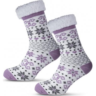 Ponožky na spaní HVĚZDIČKY fialové – Zboží Dáma Ponožky na spaní HVĚZDIČKY fialové – Zboží Dáma