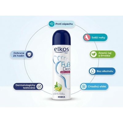 Elkos G&G antibakteriální antitranspirant na nohy 200 ml – Sleviste.cz