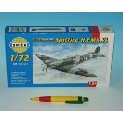 Směr Model Supermarine Spitfire H.F.MK.VI 12 9x17 2cm v krabici 25x14 5x4 5cm 1:72