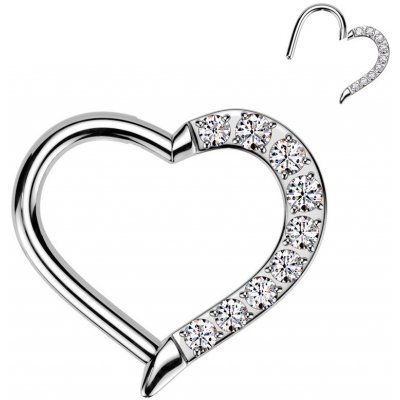 Šperky4U piercing segment titan srdíčko TIT1441-1210 – Hledejceny.cz
