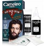 Cameleo Men Hair Color Cream 3.0 Tmavě hnědá barva na vousy a knír 30 ml – Zboží Dáma