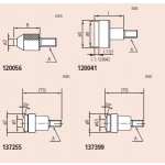 Dotek měřící plochý 10x22x20mm, pro úchylkoměry (mitu-21aaa346)