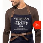 Kariban HobbyTriko Zástěra k narozeninám Exclusive Veterán Tmavě modrá – Hledejceny.cz