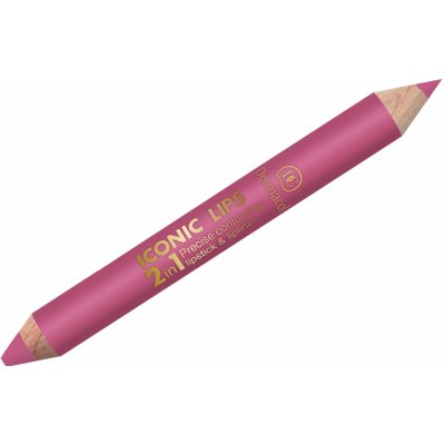 Dermacol Iconic Lips 2v1 rtěnka a konturovací tužka 02 10 g – Zboží Dáma