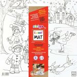 FUNNY MAT Funny Mat Podložka na kreslení Sněhové radovánky + pastelky zdarma 489815 – Hledejceny.cz