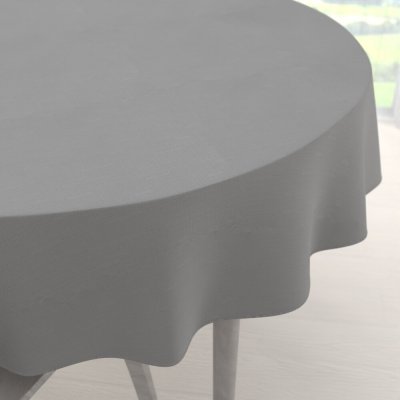 Biante Teflonový kulatý ubrus Paris TF-019 Šedý Ø 140 cm – Sleviste.cz