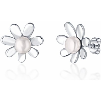 JwL Luxury Pearls půvabné s pravými říčními perlami kytičky JL0774 – Zboží Mobilmania