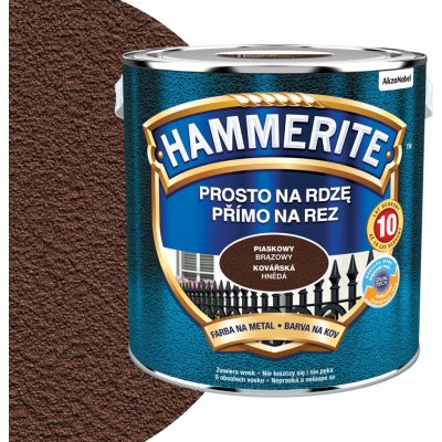 Hammerite přímo na rez 2,5L hladká červenohnědá – Sleviste.cz