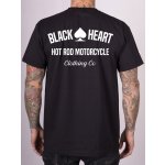 Triko Black Heart Hot Rod Motorcycle Černá – Hledejceny.cz
