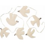 Girlanda Swif Bird lomená bílá – Zboží Dáma