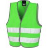 Dětská vesta Result Safe-Guard Dětská reflexní vesta na suchý zip zelená fluorescentní