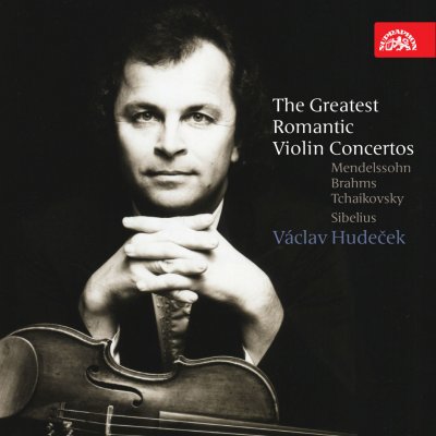 Václav Hudeček - Největší romantické houslové koncerty / Mendelssohn, Brahms, Čajkovskij, Sibelius CD – Zboží Mobilmania