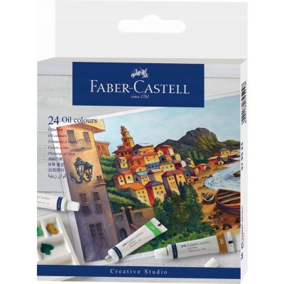Olejové barvy Faber-Castell 24 barev, tuba 20 ml – Zboží Dáma