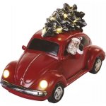 Emos DCLW08 LED červené auto se Santou 12,5 cm 3x AA vnitřní teplá bílá – Hledejceny.cz