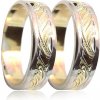 Prsteny Zlatnictví Zlatíčko Snubní prsteny v kombinaci zlata 04.B16