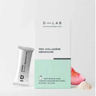 D-Lab Kolagenový nápoj s příchutí broskve 28 sáčků Pro-Collagen Menopause – Hledejceny.cz