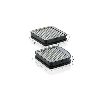 MANN-FILTER Filtr, vzduch v interiéru CUK22000-2 – Hledejceny.cz