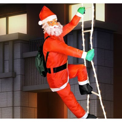 Goleto Santa Claus na žebříku 120 LED 240 cm – Hledejceny.cz