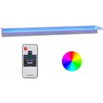 vidaXL Přelivový vodopád s RGB LED osvětlením nerez 108 cm – Zboží Dáma