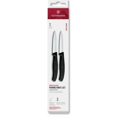 Victorinox Swiss Classic 2 ks 8 cm rovné/vroubkované špičaté ostří černá – Hledejceny.cz