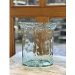 Váza z recyklovaného skla PANDORA AUTHENTIC, průhledná oválná, 24 x 28 cm (balení obsahuje 1ks)| – Hledejceny.cz