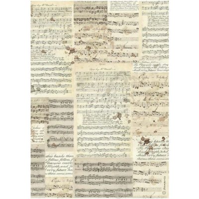Stamperia Rýžový papír Hudba – Zboží Dáma