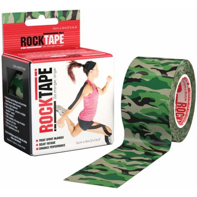 RockTape Kineziologický tejp Design Camo Green 5 cm x 5 m – Zboží Dáma