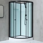 WellMall NOTRE 90 ČERNÝ Sprchový box čtvrtkruhový 8595703850523 – Hledejceny.cz