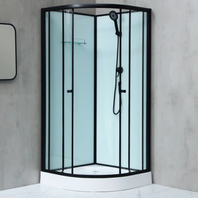 WellMall NOTRE 90 ČERNÝ Sprchový box čtvrtkruhový 8595703850523 – Hledejceny.cz