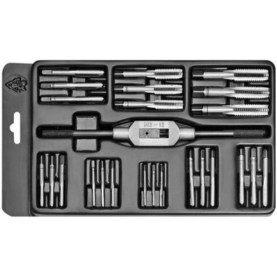 Bučovice Tools 320120 - Sada závitníků metrických LEVÝCH MINI-2L, rozsah M3 - M12, Nástrojová ocel (NO)