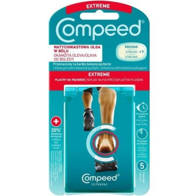 COMPEED Extreme nápl.na puchýře pata střední 5 ks