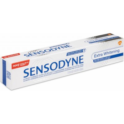 Sensodyne Extra Whitening zubní pasta s fluoridem 75 ml – Zboží Mobilmania