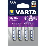 Varta Ultra Lithium 4ks AAA 6103301404 – Zboží Živě