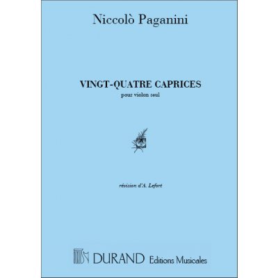 Editions Durand Noty pro housle 24 Caprices Violon Seul