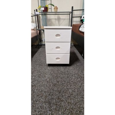 DOMESTAV s.r.o. Kontejner 3-zásuvkový SMRK - bílé lakování – Hledejceny.cz