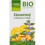 Apotheke Mediate BIO Zázvor s citronem a mátou čaj 20 x 1,5 g – Hledejceny.cz