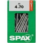 Spax Uni vrut zápust.hlava T-Star+ T20 4CUT část.závit Wirox 4 x 70 mm 50 ks – Hledejceny.cz