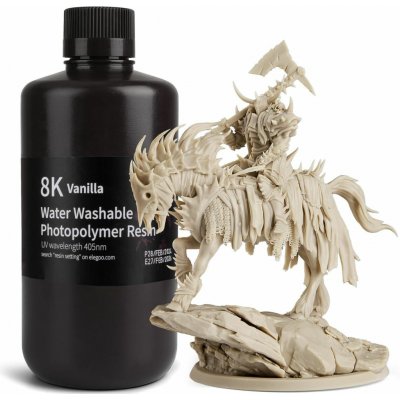 ELEGOO 8K Water-washable Resin Resin 1KG Vanilla 50.103.0141 – Zboží Živě