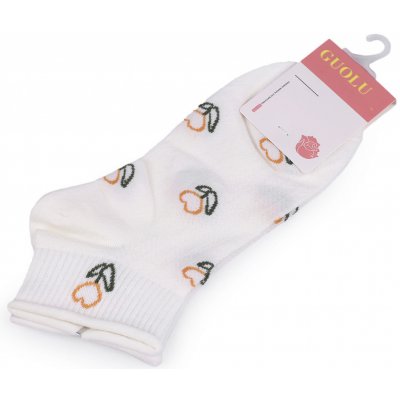Prima-obchod Dámské / dívčí bavlněné ponožky kotníkové, 6 bílá