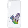 Pouzdro a kryt na mobilní telefon Samsung TopQ Samsung Galaxy A7 silikon Flying Unicorn 42723