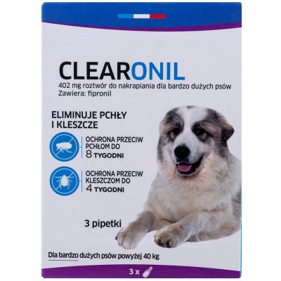 Francodex Clearonil Large breed kapky proti parazitům pro psy 3 x 402 mg – HobbyKompas.cz