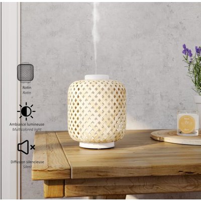 Innobiz Vanelia ultrasonický ratanový aroma difuzér na plochu do 50 m2 – Zboží Dáma