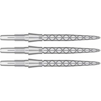 Target steel Swiss Point Storm Diamond, stříbrné Délka hrotu: 26 mm – Sleviste.cz