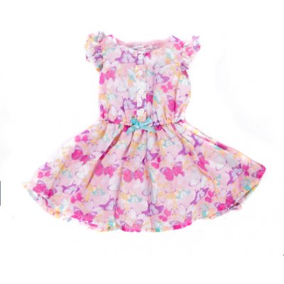 Dívčí šaty růžové s motýlky Minoti – Zboží Mobilmania