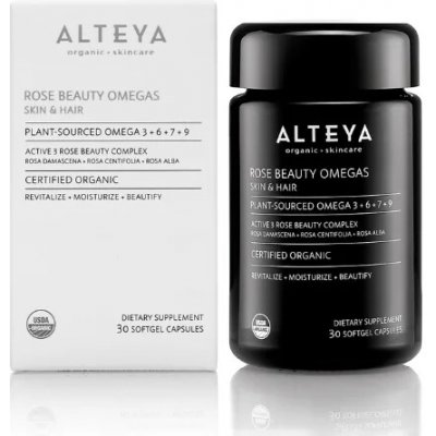 Alteya Organics Rose Beauty Omega na vlasy a pleť 30 tablet – Hledejceny.cz